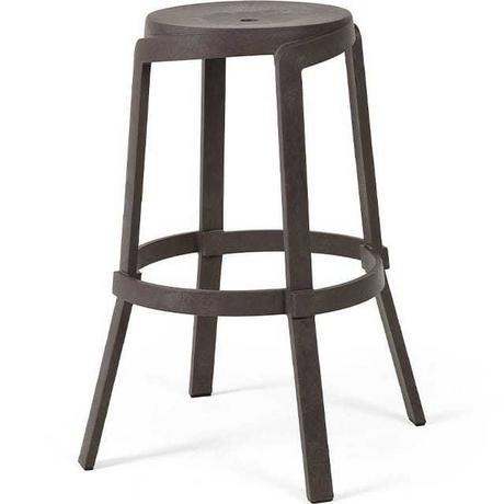 NARDI outdoor Tabouret de bar Stack Maxi marron  