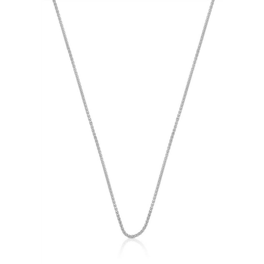 Collier palmier or blanc 750, 1,2mm, 45cm