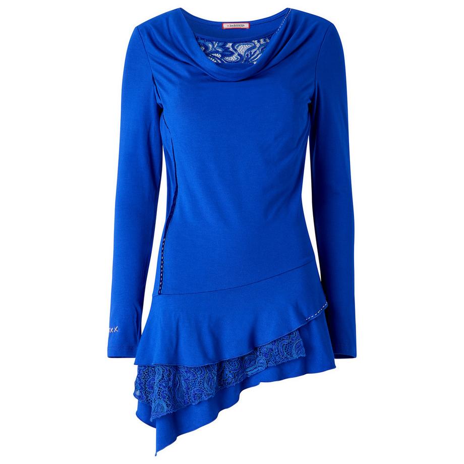 Joe Browns Tunika mit Wasserfallausschnitt und Spitzendetail  