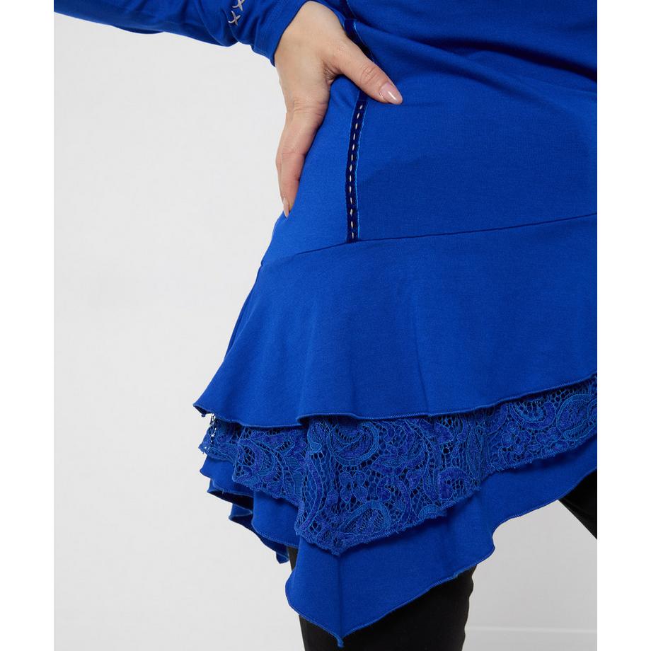Joe Browns Tunika mit Wasserfallausschnitt und Spitzendetail  