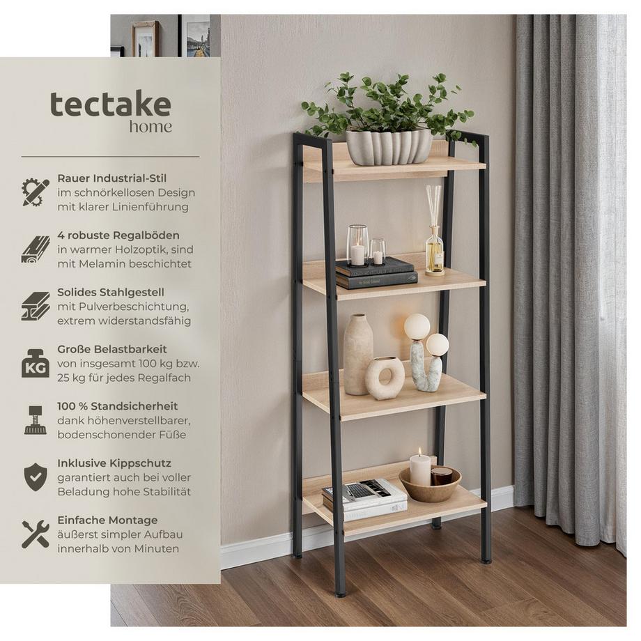 Tectake Étagère CHATHAM Style industriel  