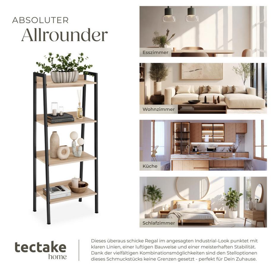 Tectake Étagère CHATHAM Style industriel  