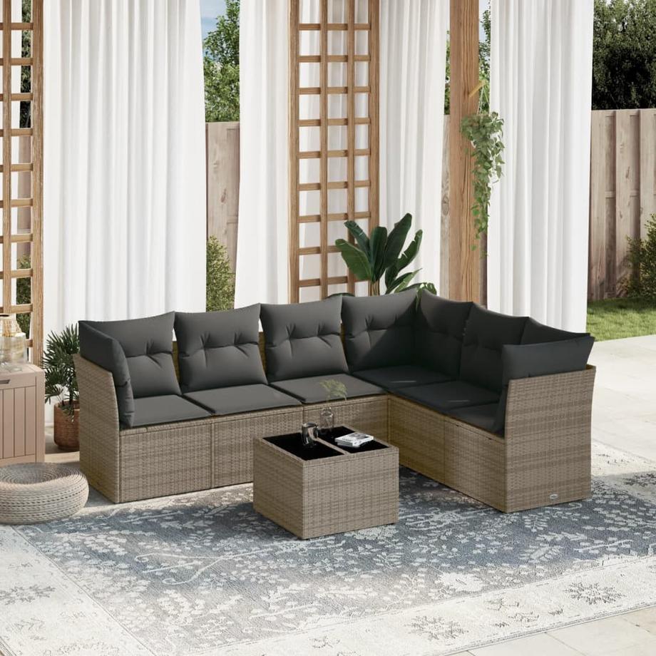 VidaXL Garten sofagarnitur poly-rattan  