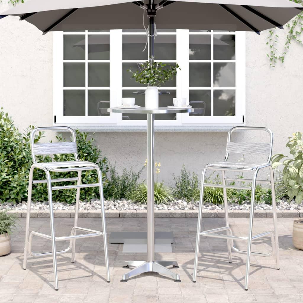 VidaXL Outdoor bartisch aluminium  