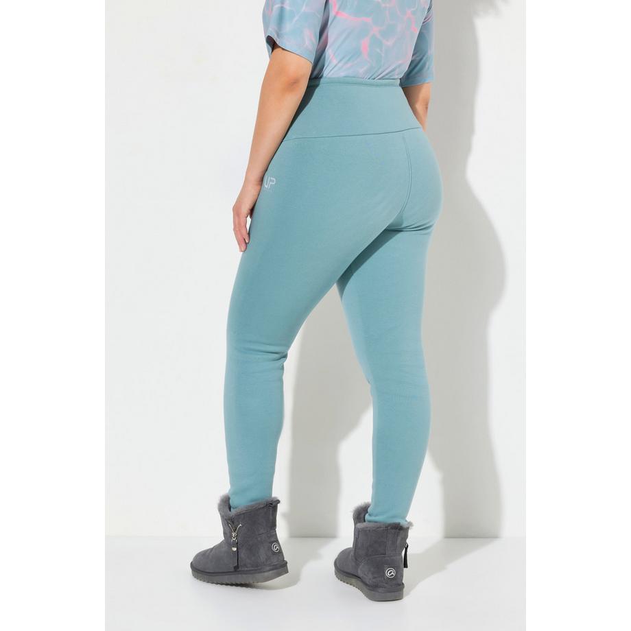 Ulla Popken Legging Taille Haute avec Doublure en Fausse Fourrure  