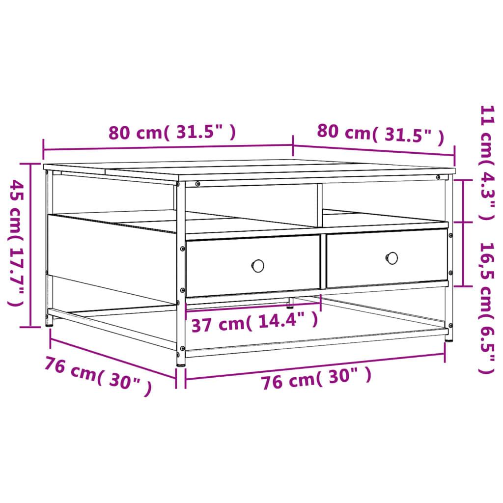 VidaXL Table basse bois d'ingénierie  