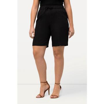 Shorts con taglio della gamba ampio, nervature e cintura elastica