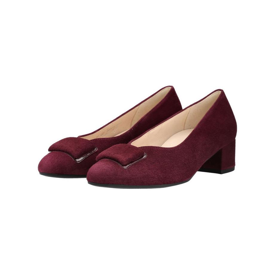 Gabor Velours Pumps mit Blockabsatz und Schleifendetail  