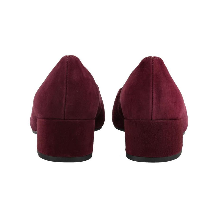 Gabor Velours Pumps mit Blockabsatz und Schleifendetail  