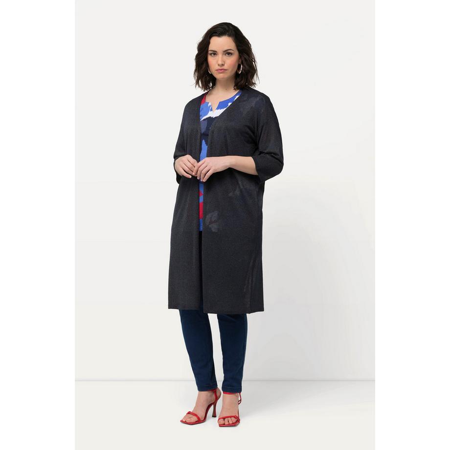 Ulla Popken Cardigan Ouvert Col V Pailleté  