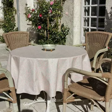 Tischdecke abwaschbar rund oder ovale Pompadour