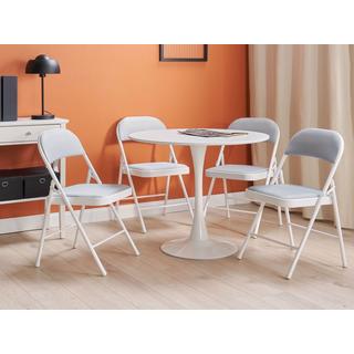 Beliani Lot de 4 chaises pliantes en Tissu maillé Minimaliste SPARKS  
