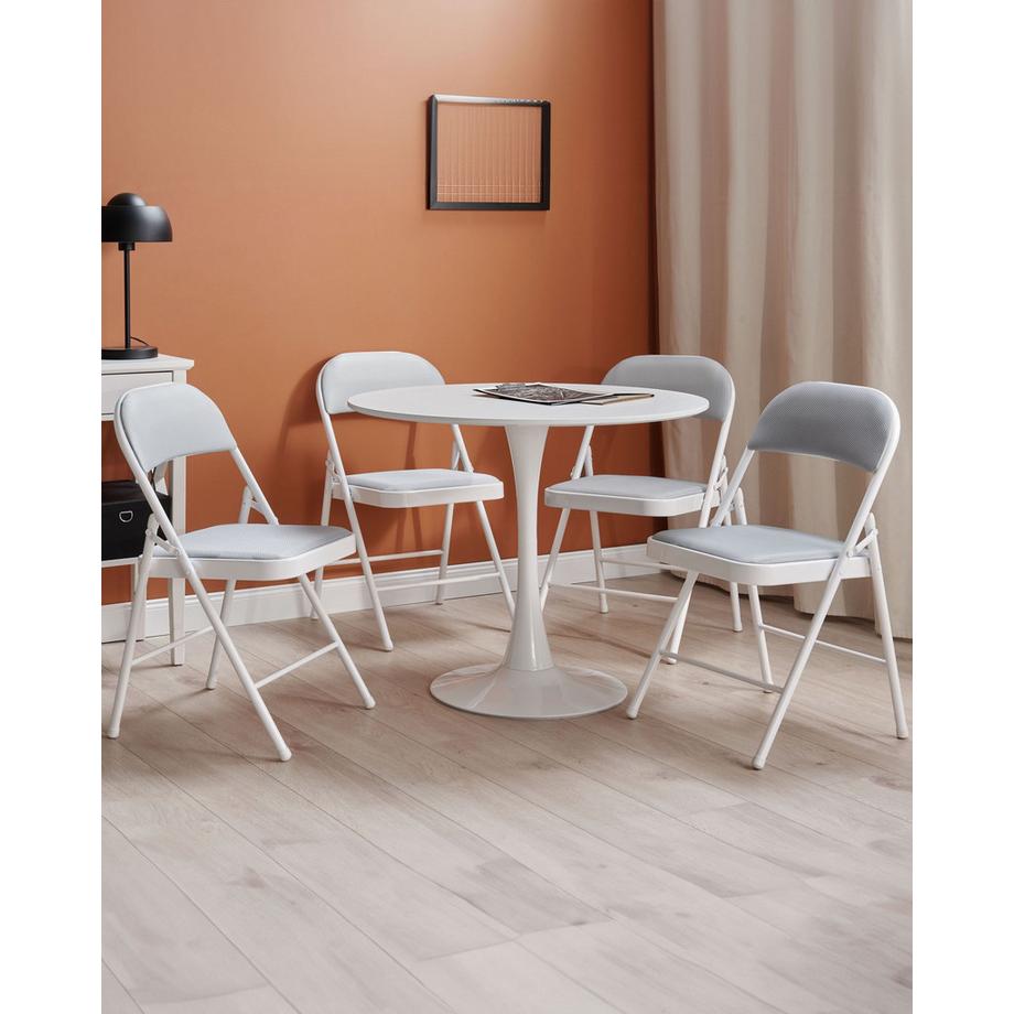 Beliani Klappstuhl 4er Set aus Mesh Minimalistisch SPARKS  