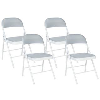 Beliani Lot de 4 chaises pliantes en Tissu maillé Minimaliste SPARKS  