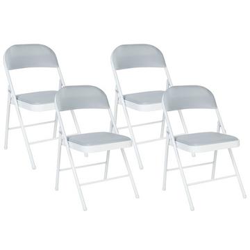 Lot de 4 chaises pliantes en Tissu maillé Minimaliste SPARKS