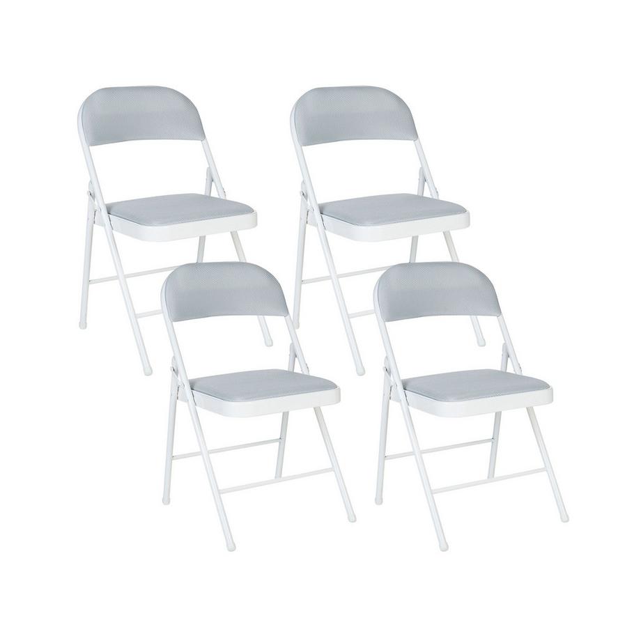Set di 4 sedie pieghevoli en Tessuto a rete Minimalista SPARKS
