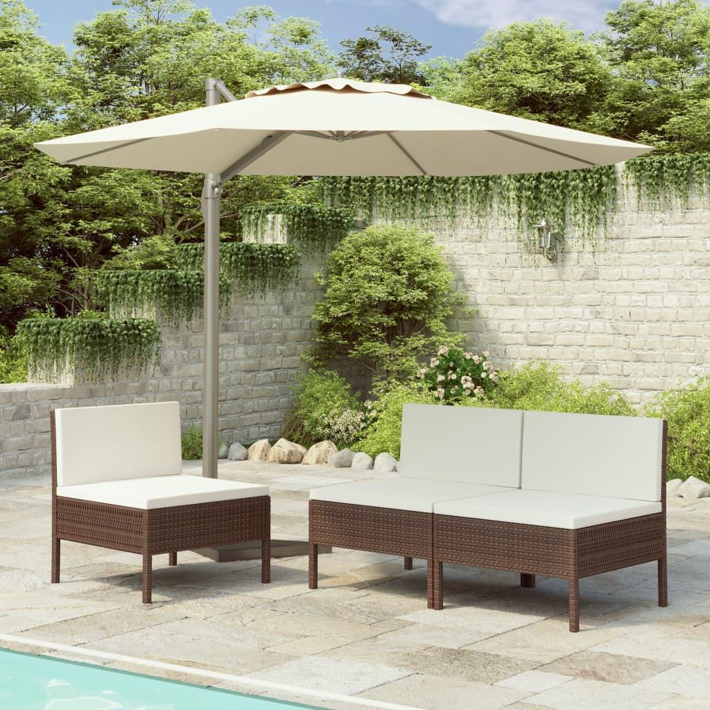 VidaXL Chaise de jardin rotin synthétique  