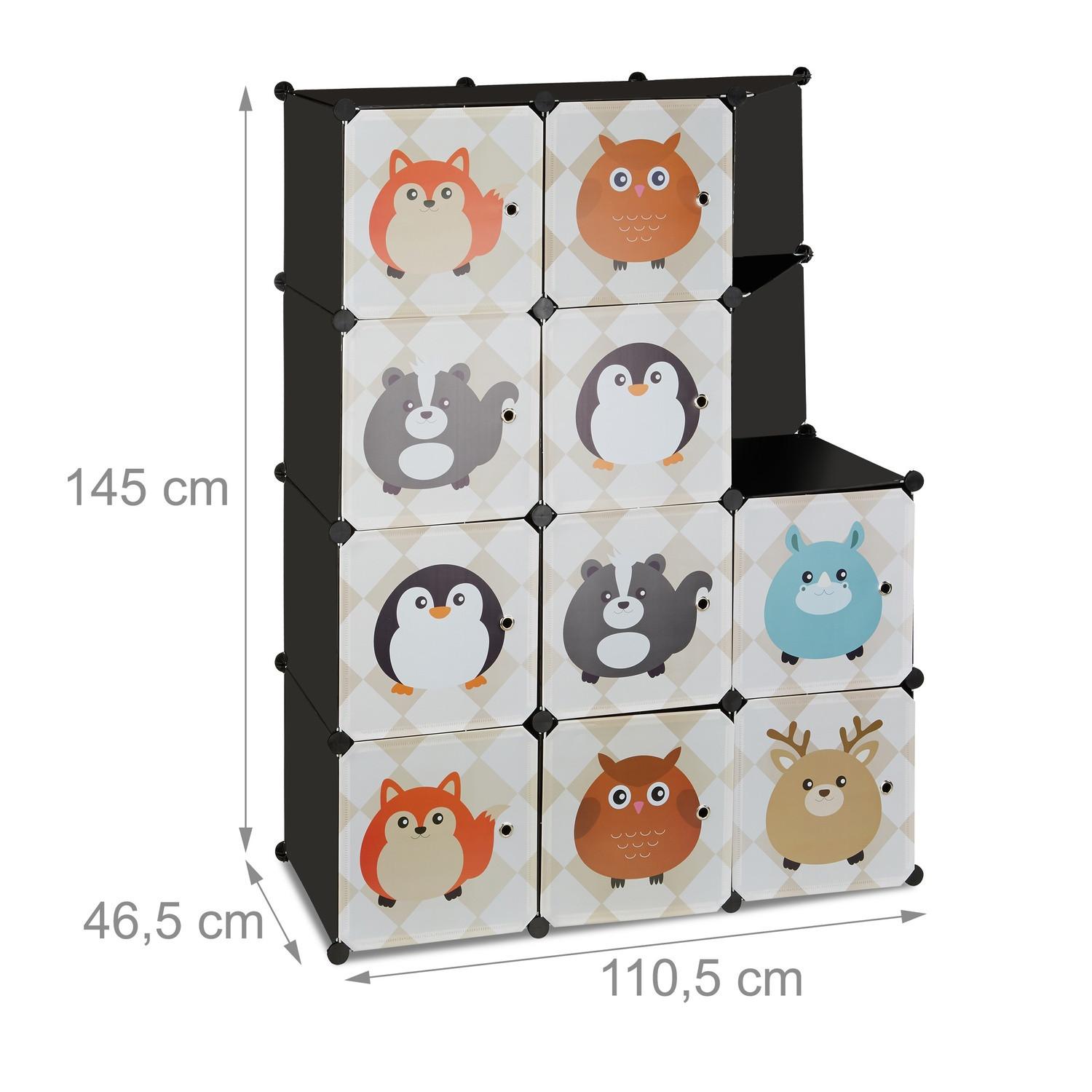 B2X Etagère pour chambre d'enfant avec motifs animaliers  