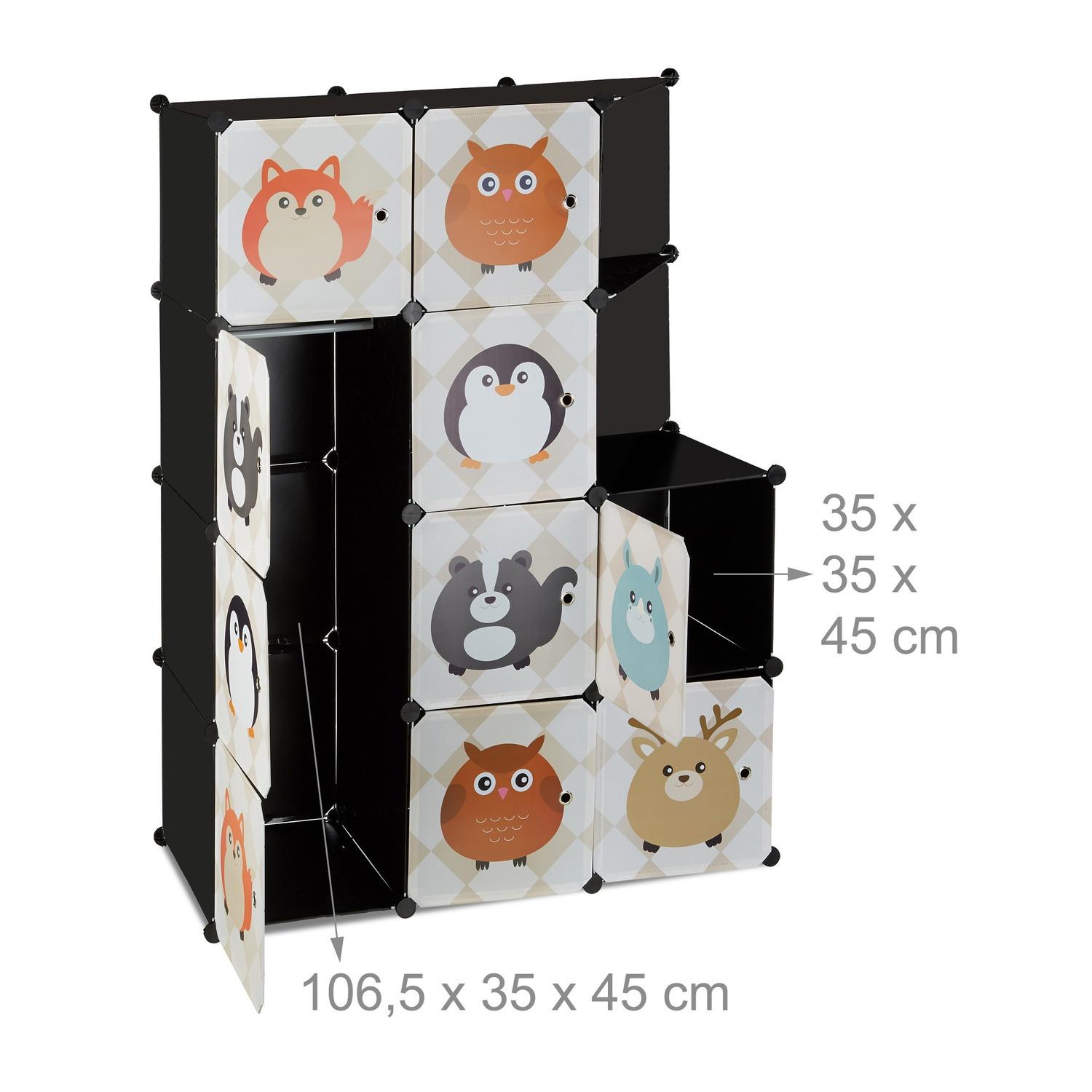 B2X Etagère pour chambre d'enfant avec motifs animaliers  