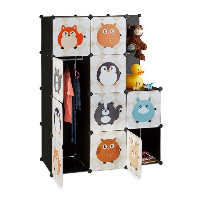 B2X Etagère pour chambre d'enfant avec motifs animaliers  