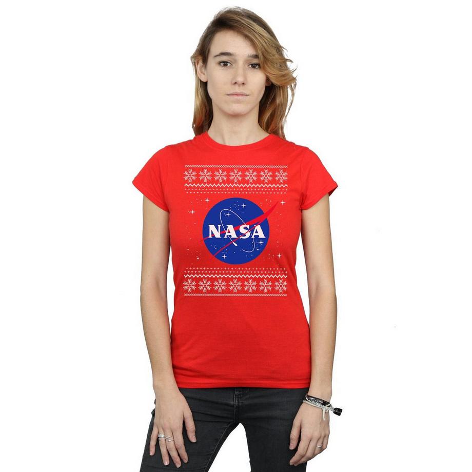 Nasa Christmas Snowflake Logo T-Shirt  
