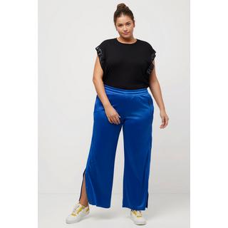 Ulla Popken  Pantalon de jogging, boutons, jambes larges, recyclé 