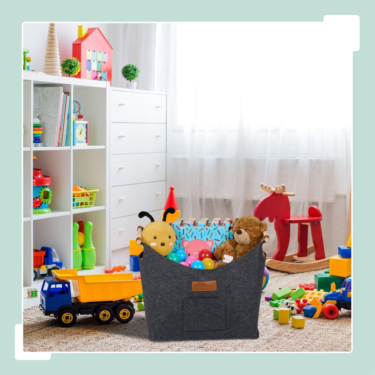 Northix Holzkorb aus Filz  