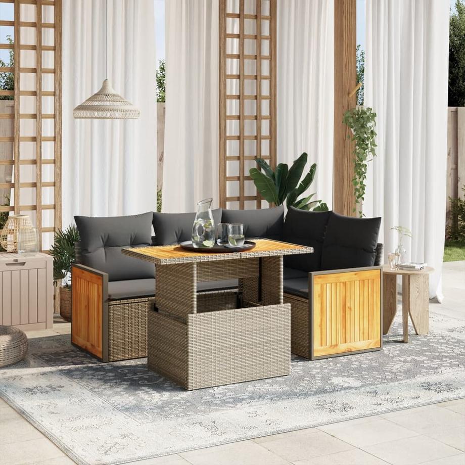VidaXL Garten sofagarnitur poly-rattan  