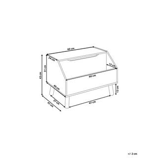 Beliani Armoire en MDF Moderne CASPER  