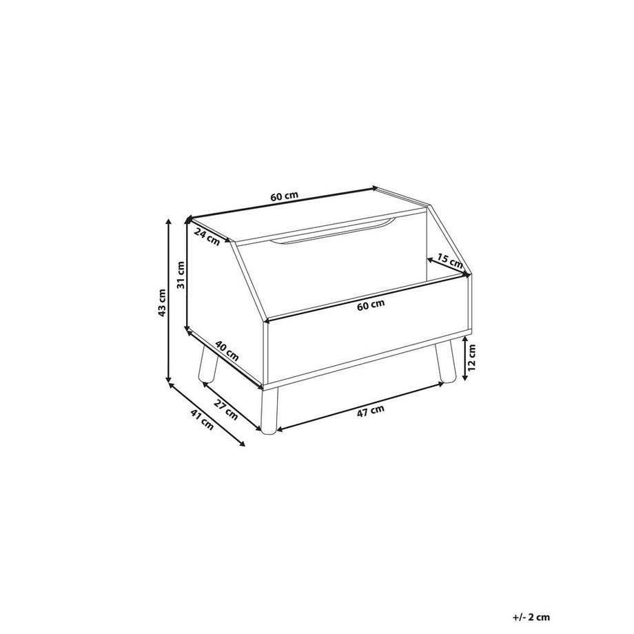 Beliani Schrank aus MDF-Platte Modern CASPER  