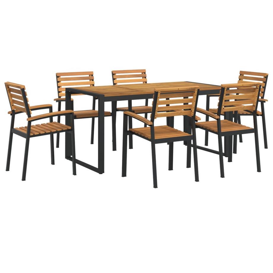 VidaXL Ensemble à manger de jardin bois d'acacia  