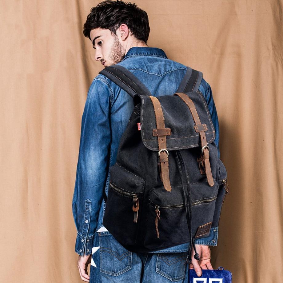 Only-bags.store Vintage 15 Zoll Retro Stylischer Daypack Rucksack  