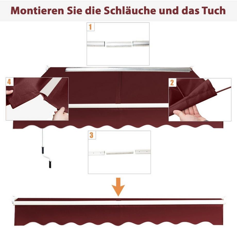 Northix Store rétractable avec manivelle  