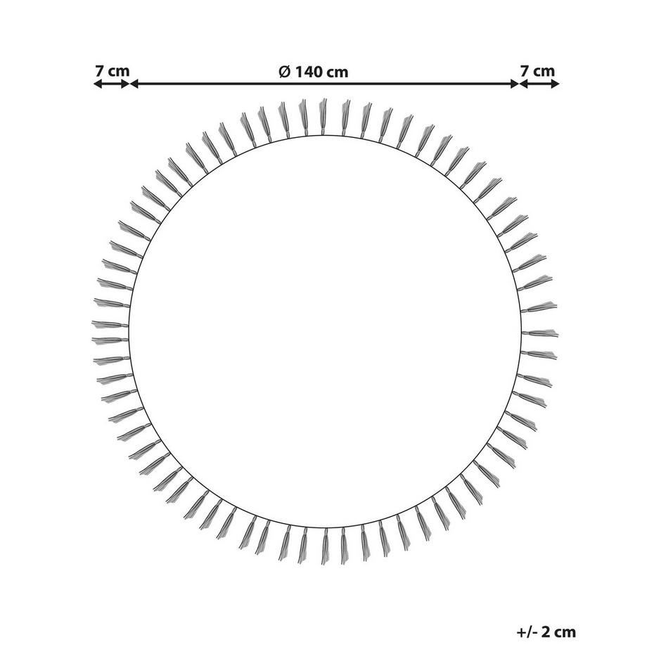 Beliani Tapis en Jute  MARTS  