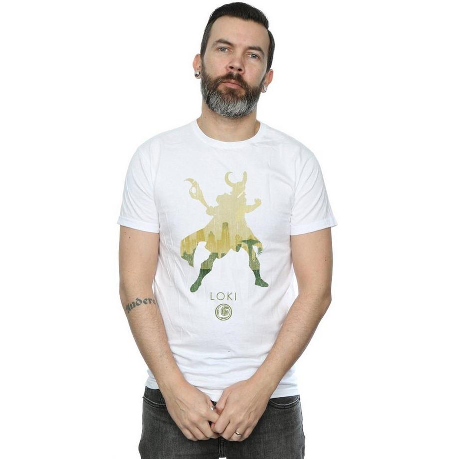MARVEL Loki Silhouette Kurzarm T-Shirt  