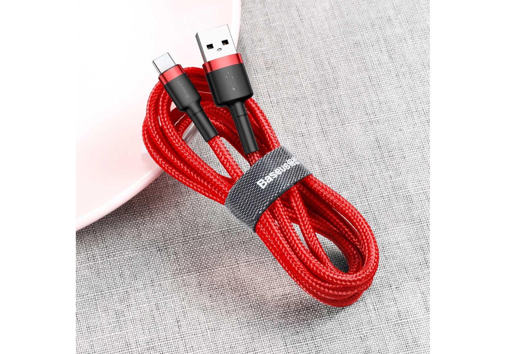 Baseus  Cafule USB Kabel 0,5 m USB 2.0 USB A USB C Rot 