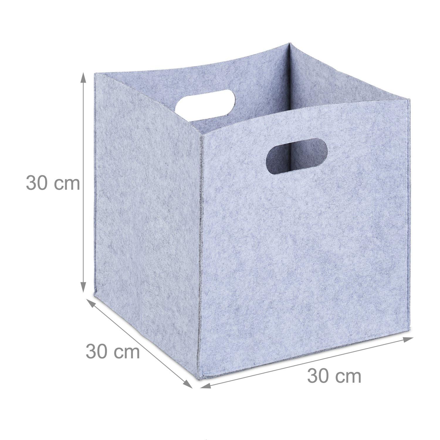 B2X Cestino quadrato in feltro  