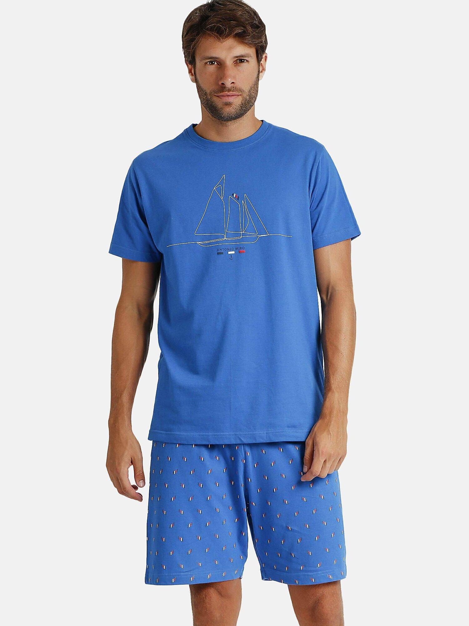 Admas  Pigiama loungewear pantaloncini t-shirt Sailing Antonio Miro 