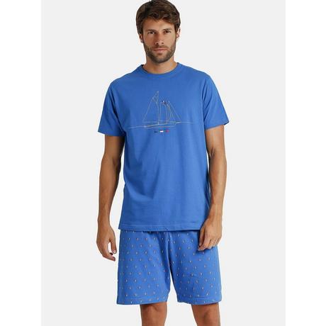 Admas  Pigiama loungewear pantaloncini t-shirt Sailing Antonio Miro 