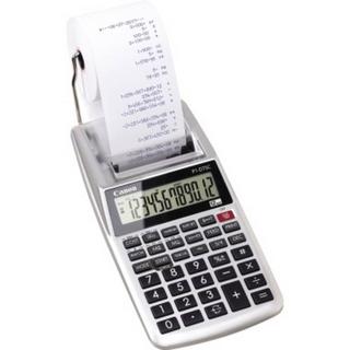 Canon P1-DTSC II Calcolatrice da tavolo scrivente Argento (Metallizzato) Display (cifre): 12 a batteria, rete  