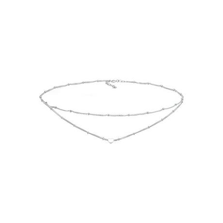 Elli  Halskette Choker Layer Herz 