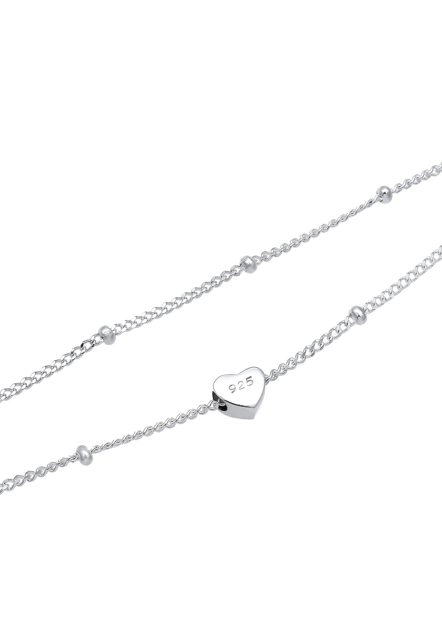 Elli  Halskette Choker Layer Herz 