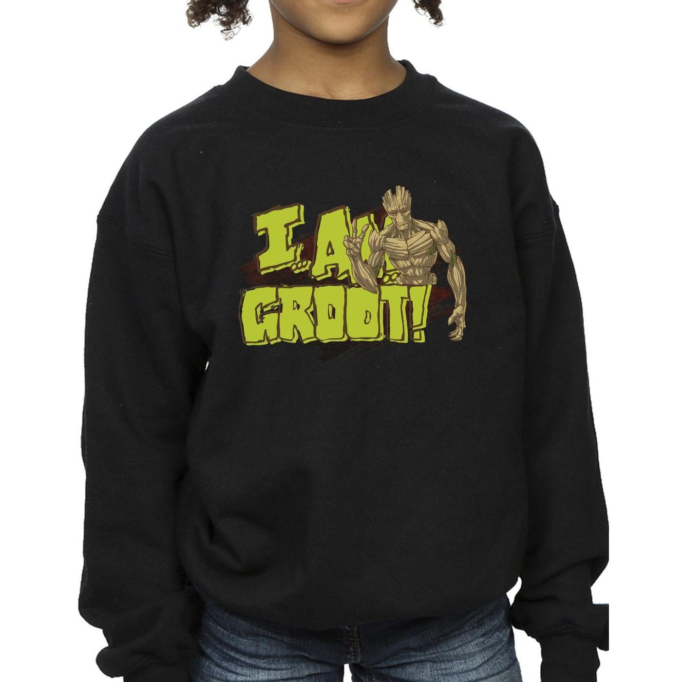 Guardians Of The Galaxy  I Am Groot Sweatshirt 