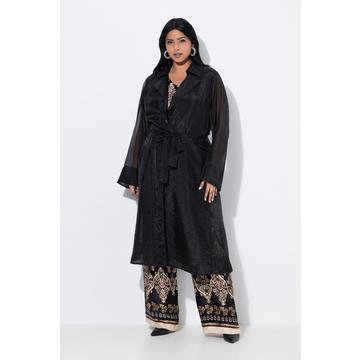 Mantel, A-Linie, Reverskragen, Organza