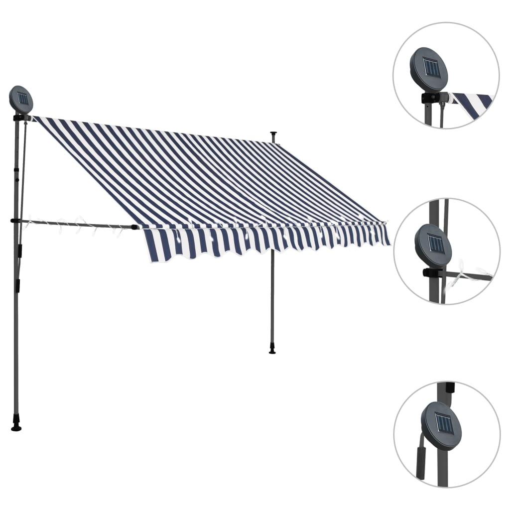 VidaXL Auvent rétractable tissu  