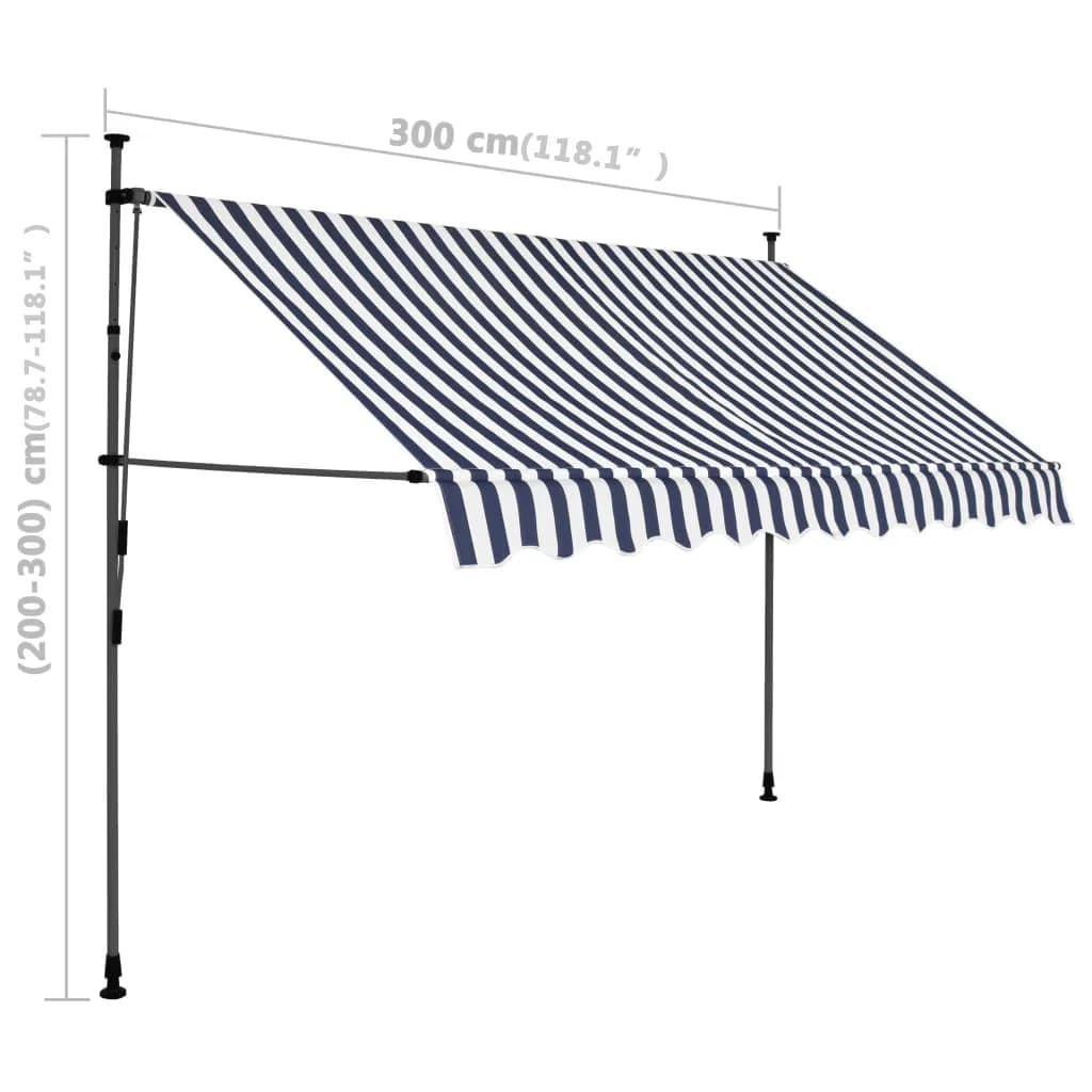 VidaXL Auvent rétractable tissu  