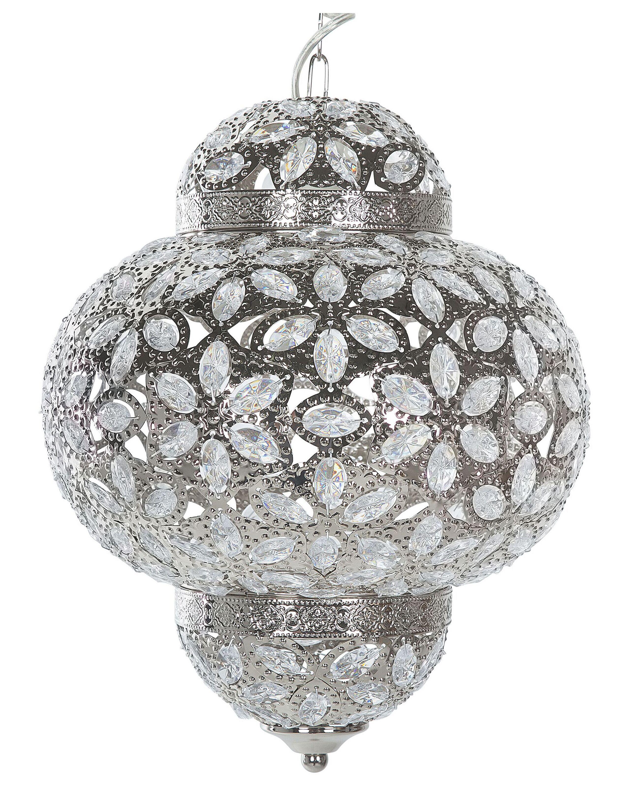 Beliani Lampe suspension en Métal Glamour BANDAMA  