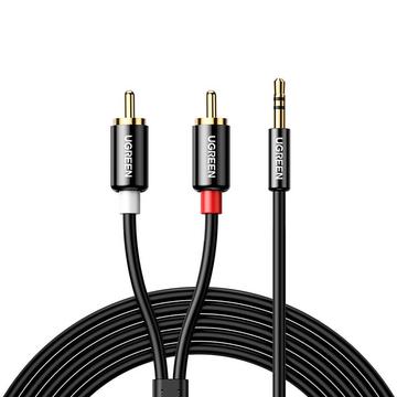 Cavo adattatore audio Ugreen mini jack da 3,5 mm a 2RCA, 1,5 m - nero
