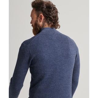 Superdry  halb-gezippter pullover au merinowolle uperdry 