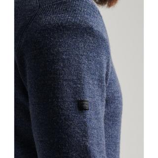 Superdry  halb-gezippter pullover au merinowolle uperdry 